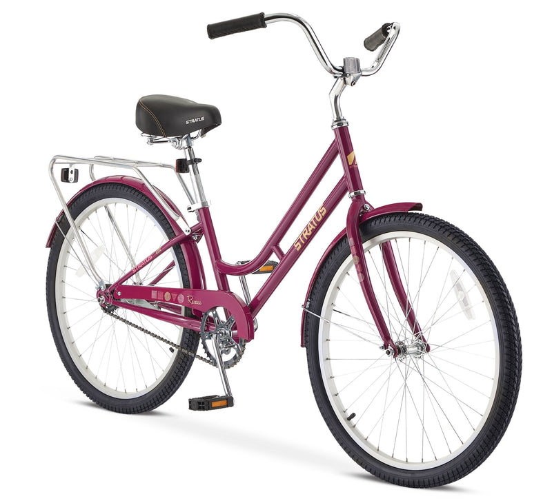 Stratus Recess Bicycle, 24-in Wheel, Single Speed, Steel Frame, Purple U3A3