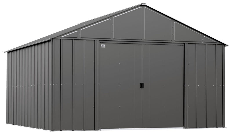 Classic 12x12-ft Charcoal Corrosion-Resistant Metal Shed T2G9
