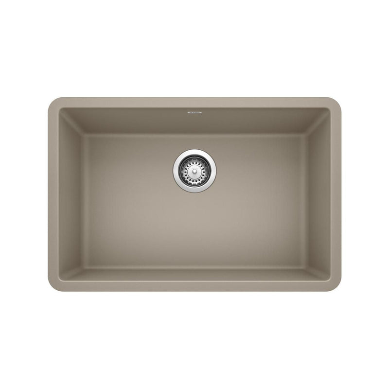 Precis SILGRANIT 27-in Single Bowl Undermount Kitchen Sink, Truffle Z7E7