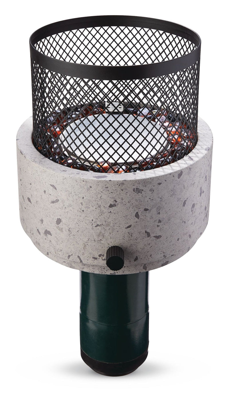 Cinder Round Outdoor Tabletop Gas Fire Pit, 11,000 BTU P2G7