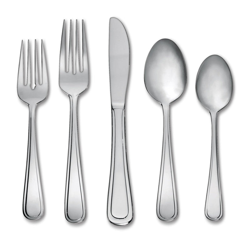 Madison Stainless Steel Flatware Set, Serves 10, 50-pc X1Q2