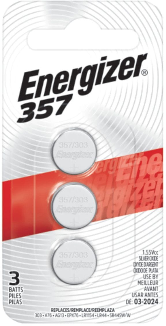 Silver Oxide 3-pk 357 LR44 AG13 303 A76 1.5V / 1.5 Volt Button Coin Cell Batteries I7E6