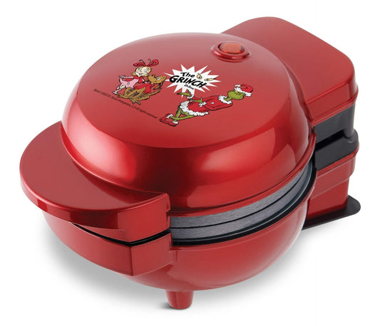 Non-Stick Mini Waffle Maker and Griddle, 6 Interchangeable Plates, Non-Stick, Red. T8U4 - product image 1