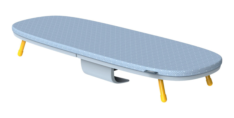 & Folding Table-Top Pocket Ironing Board, Compact & Collapsible, Grey H9Z1