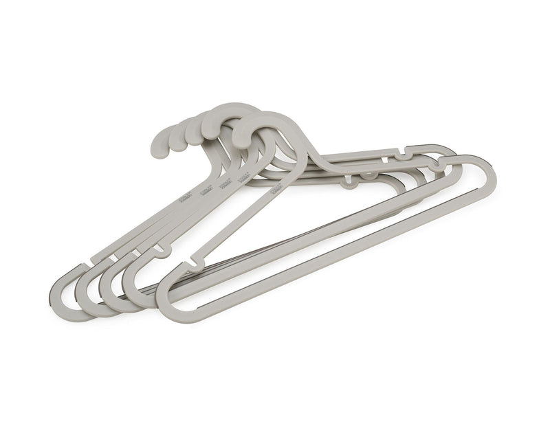 & Orderly Anti-Tangle Anti-Slip Garment Hangers, Ecru, 5-pk Q3N2