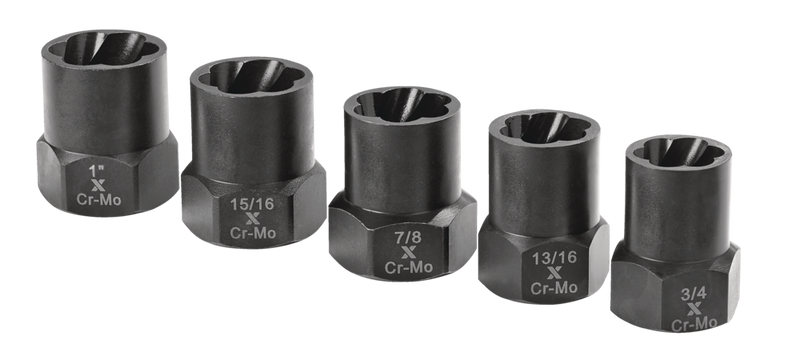 1/2-in Drive Impact Bolt & Nut Remover Set, 5-pc O2K4