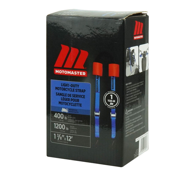 1,200-lb Motorcycle Tie Down Strap, 1 3/8-in x 12-ft P3Q4