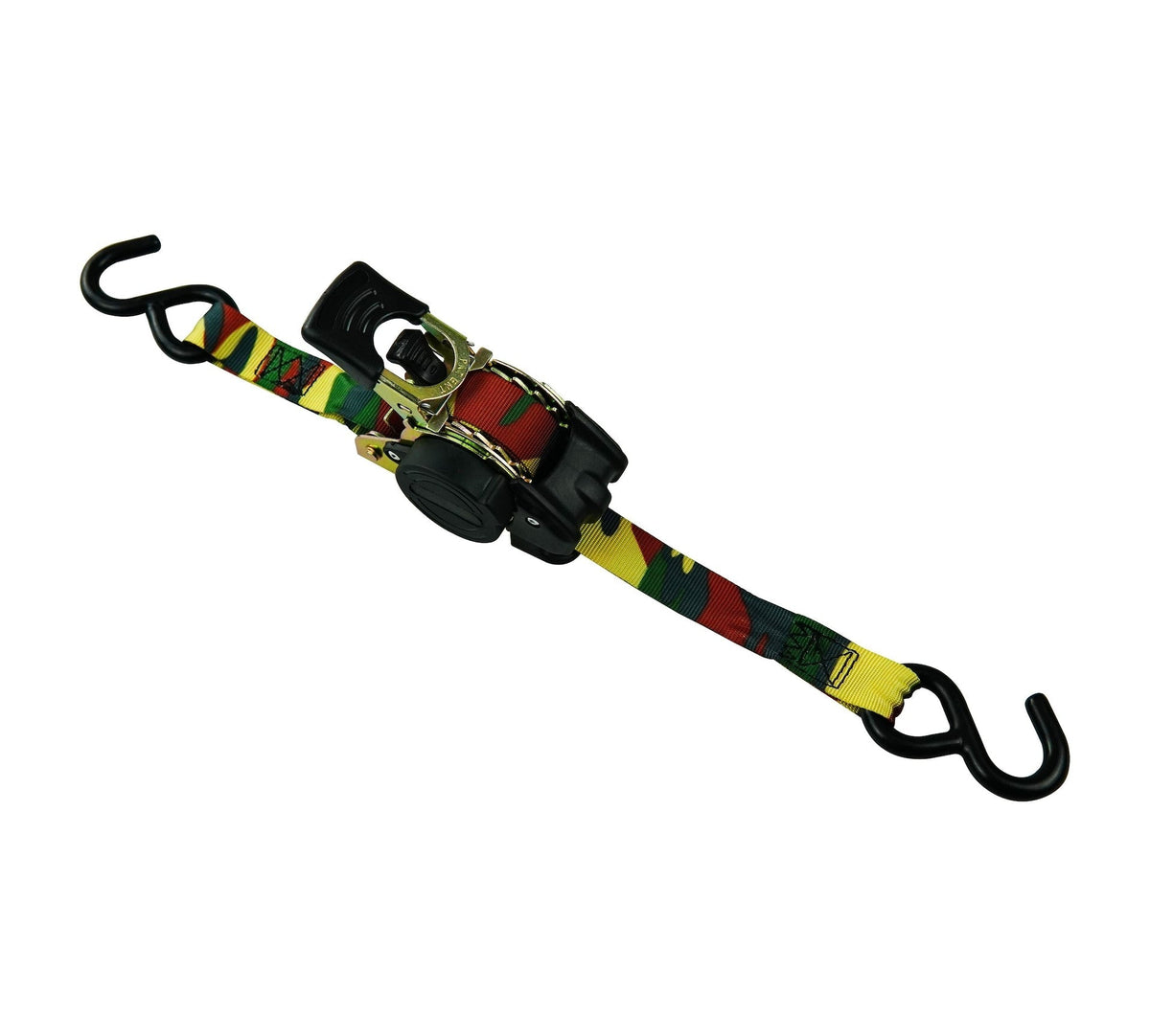 1,200-lb Retractable Camo Ratchet Tie Down Straps, 1-in x 10-ft, 2-pk J5L5 - product image 2