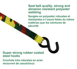 1,200-lb Retractable Camo Ratchet Tie Down Straps, 1-in x 10-ft, 2-pk J5L5 - product image 5