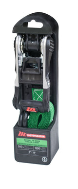 1,500-lb Ratchet Tie Down Straps, with Padded Handle, 1-in x 14-ft R2G1 - product image 2