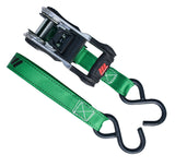 1,500-lb Ratchet Tie Down Straps, with Padded Handle, 1-in x 14-ft R2G1 - product image 4
