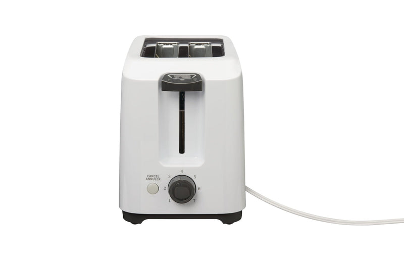 é 2-Slice Toaster, White, Removable Crumb Tray N6B5