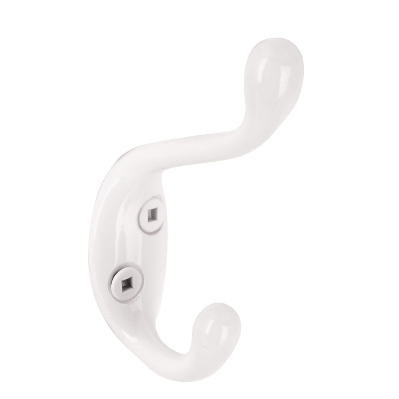 Single Hook, 3.5", White, 3pk P8F9