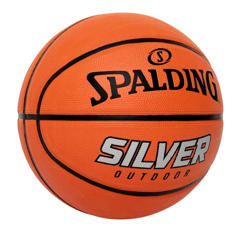 Silver Outdoor Rubber Basketball, Official Size 7 (29.5-in), Orange L6J7