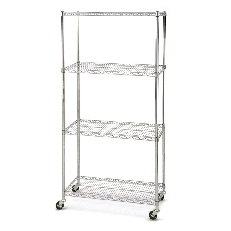 Classic 4-Tier NSF Shelving, 36-in x 18-in x 72-in, Chrome Z5N5