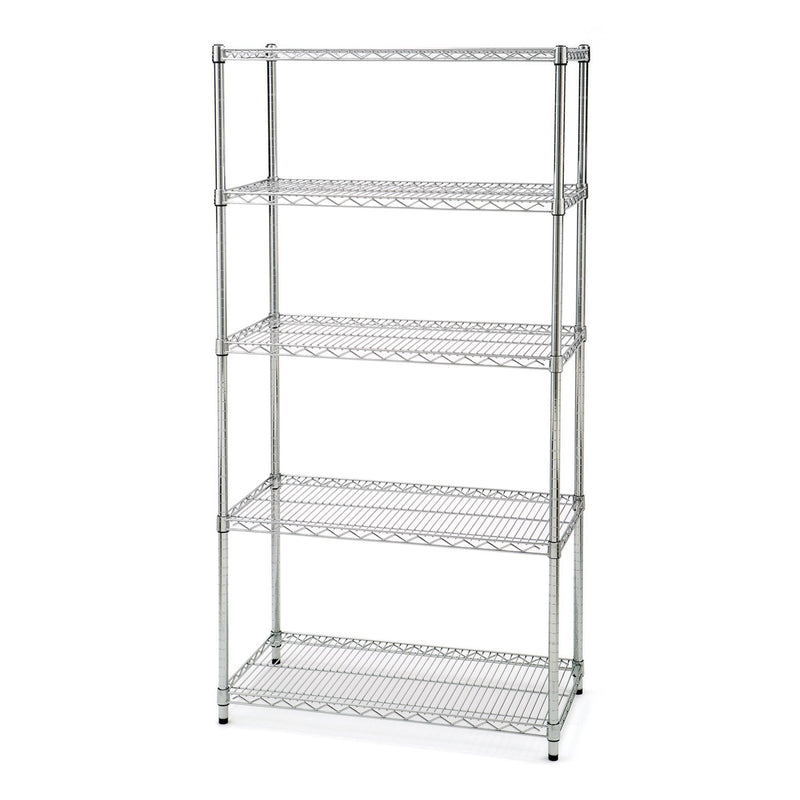 Classics 5-Tier NSF Shelving, 36-in x 18-in x 72-in, Zinc Y5Q3