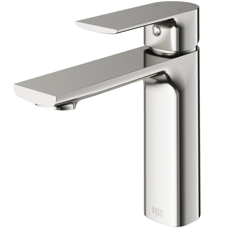 Davidson Single Handle Single Hole Bathroom Sink Faucet, WaterSense Certified, Brushed Nickel P7K1